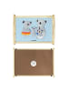 Mr. & Mrs. Panda Holz Tablett Koala Familie ohne Spruch in Blau Pastell