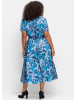 sheego by Joe Browns Druckkleid in blau gemustert