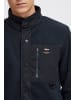 INDICODE Fleecejacke 15813MM sportliche Fleecejacke mit Brusttasche aus Kontrastmaterial in dunkelblau