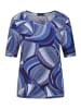 GOLDNER Shirt in blau / gemustert