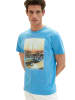 Tom Tailor Rundhals T-Shirt für Herren in blau