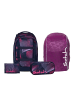 Satch Schulrucksack-Set PACK "Seismic Pink" 4-teilig in Lila/Pink
