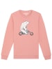 wat? Apparel Sweatshirt Bär auf Bike in Canyon Pink