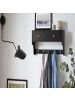 SoBuy Wandgarderobe in Anthrazit - (W) 15 x (H) 27 x (L) 60 cm