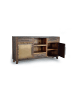 Giner y Colomer Sideboard aus recyceltem Holz und Metall in Brown
