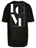 Merchcode Merchcode Damen Ladies Love Oversized Boyfriend Tee in black