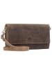 Greenburry Vintage Clutch Geldbörse RFID Schutz Leder 20 cm in brown