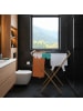 relaxdays Wäscheständer in Natur/ Weiß- (B)79 x (H)77 x (T)49 cm