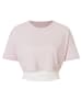 super.natural CROP TEE in Rosa