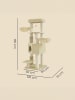 Feandrea Katzenbaum Clawfy in Sandbeige-Beige - (B)50 x (H)160 x (T)50 cm