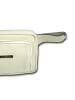 Florence Gürteltasche Leder beige, weiß ca. 21cm