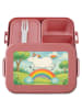 Mr. & Mrs. Panda Lunchbox Einhorn Regenbogen Design ohne Spruch in Rot Pastell