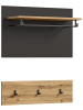 xonox.home Garderobenpaneel  (B/H/T: 80x73x27 cm) in Basalt grau und Artisan Nachbildung