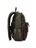 Piquadro Harper Rucksack RFID Leder 40 cm Laptopfach in green-dark brown