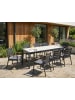 Beliani Esstisch BINASCO in Beige/Schwarz - (W) 90 x (H) 75 x (L) 160 cm