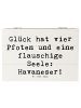 Mr. & Mrs. Panda Geschenkbox Spruch Havaneser Glück mit Spruch in Weiß
