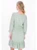 Usha Women Dress in turquoise white