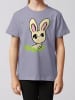 wat? Apparel T-Shirt Osterhase im Gras in Lavender