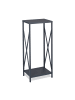 relaxdays Kaminholzregal in Grau - (B)34 x (H)80,5 x (T)25 cm