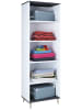 VCM  Holz Kleiderschrank Schuhregal Flur Regal Landos in Weiß / Anthrazit