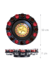 relaxdays 2 x Roulette Trinkspiel in Rot/ Schwarz
