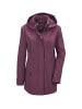 GOLDNER Softshelljacke mit Kapuze in aubergine