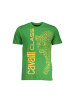 cavalli CLASS Grünes Baumwoll-T-Shirt