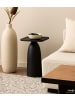 home24 home24 Massiver Beistelltisch Small aus Massivholz in Mango Schwarz - 87 x 44 x 87 cm in Schwarz