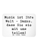 Mr. & Mrs. Panda zettelhalter Spruch Musiklehrer Danke mit Spruch in Weiß