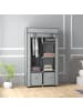HOMCOM Kleiderschrank in Hellgrau 83L x 42,5B x 162,5H cm