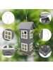 relaxdays Vogelhaus in Grau - (B)12 x (H)26 x (T)12 cm