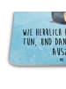 Mr. & Mrs. Panda Gläseruntersetzer Pinguin Buch mit Spruch in Eisblau