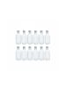 relaxdays 16 x kleine Flaschen in Transparent/ Silber - 100 ml