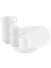 Seltmann Weiden 6er Set Kaffeetassen mit Untertassen Sento Home 210 ml weiß in weiß