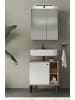 Furn.Design Badmöbel-Set 2-teilig weiß, Evoke Eiche, Badkombination 60 cm