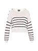 DreiMaster Women Pullover in offwhite black