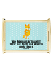 Mr. & Mrs. Panda Tablett Fuchs Lord mit Spruch in Türkis Pastell