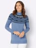 Sieh an! Longpullover in bleu-dunkelblau