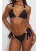 Moda Minx Bikini-Hose Amour Tie Side Brazilian in Black Gold