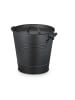 relaxdays Ascheeimer in Schwarz - 19 Liter