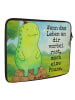 Mr. & Mrs. Panda Laptoptasche Schildkröte Pause Design mit Spruch in Weiß