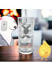 Mr. & Mrs. Panda Longdrinkglas Igel händchenhaltend mit Spruch in Transparent