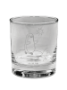 Mr. & Mrs. Panda Whiskey Glas Pinguin Surfer ohne Spruch in Transparent