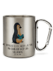 Mr. & Mrs. Panda Tasse Pinguin Buch mit Spruch in Silber
