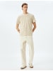 KOTON TSHIRT SS BSC in Kamelfeder Gestreift