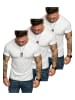 Amaci&Sons 3er-Pack T-Shirts 3. LAKEWOOD in (3x Weiß/Grau)