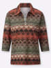 WITT WEIDEN Shirt in terra-khaki-bedruckt