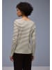 Street One Langarmshirt in schlamm weiß - 0001