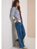 Cecil Langarmjacke mit Kapuze und Struktur in Deep River Blue