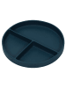 Excellent Houseware Teller mit Unterteilungen in Blau, (B) 20 x (H) 3,2 x (L) 20 cm